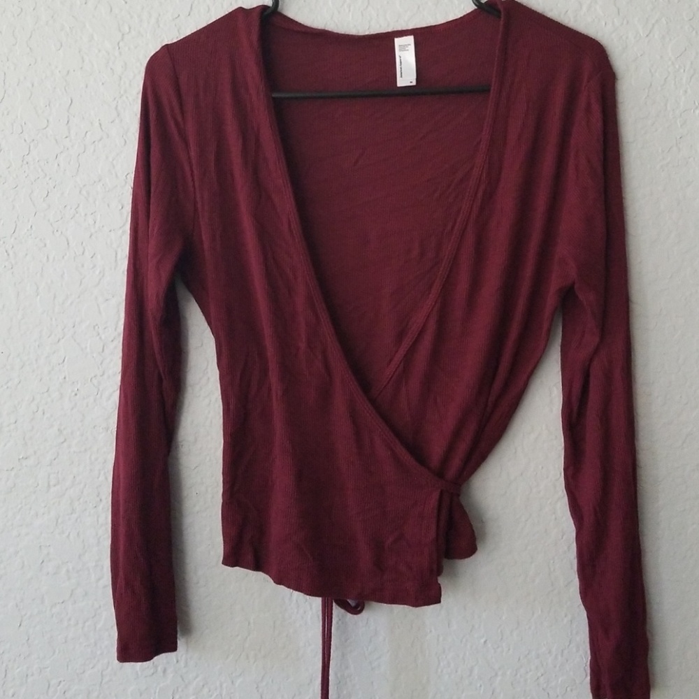 American Apperal Wrap Top